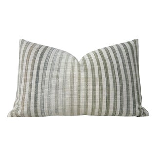 Pharos Woven Pillow Cover in Green, 12x20 Pillow For Sale