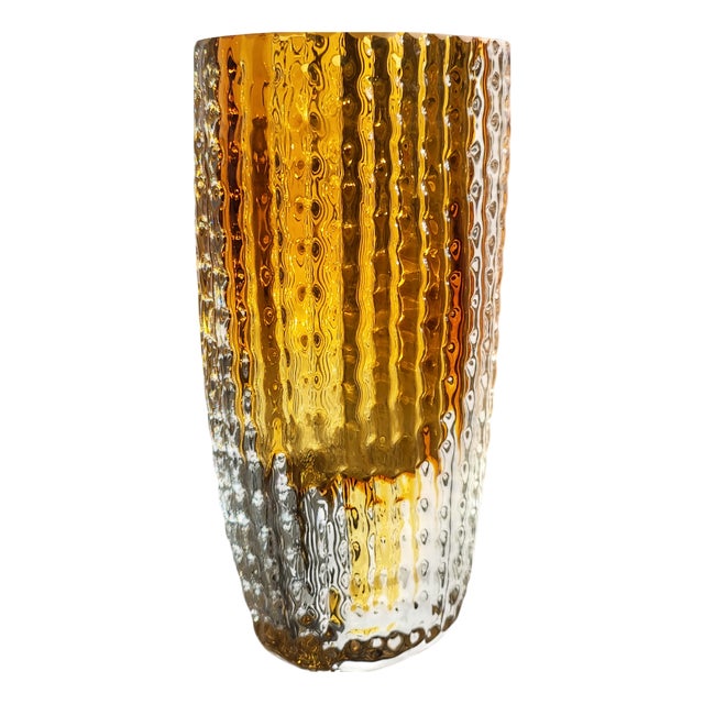 Mid-Century Glass Vase from Kurt Wokan, 1960s For Sale