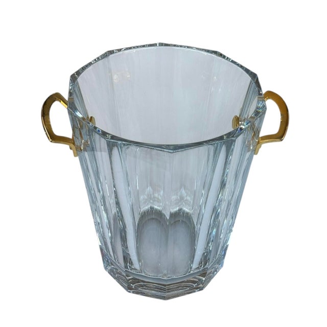 This is an exquisite Baccarat French Crystal Maxim Pattern champagne ice bucket. It’s elegant design makes it a perfect...