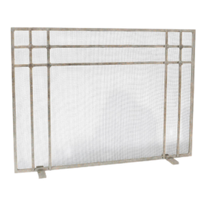 Aged Silver Henry Fireplace Screen