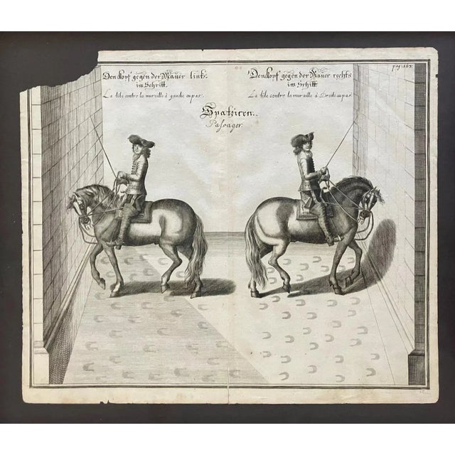 Framed 1700 Equestrian Engraving by William Cavendish After Van Diepenbeeck Euc For Sale In Tampa - Image 6 of 7