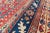 Maroon Late 1800s Antique Maroon Red Diamond Medallion Wool Hand-Knotted Rug - 5' X 8'9" For Sale - Image 8 of 10