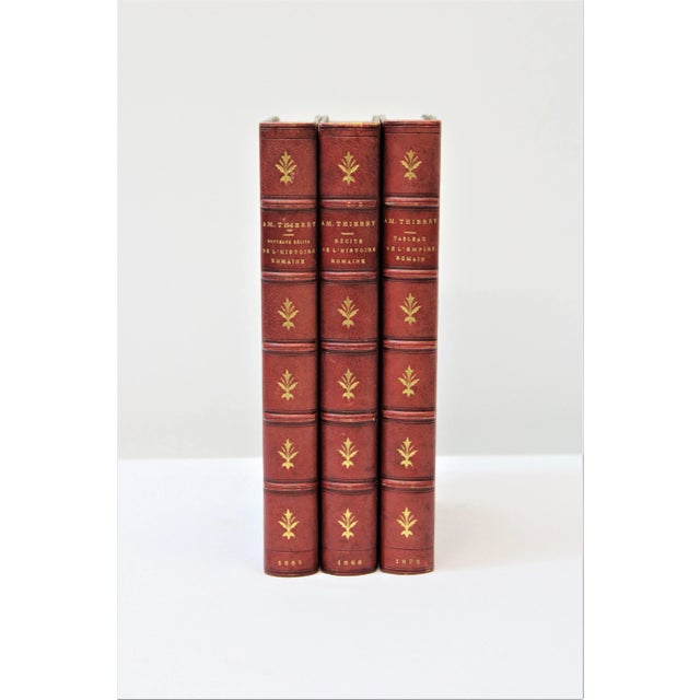 Red Set of 3 French Books For Sale - Image 8 of 8