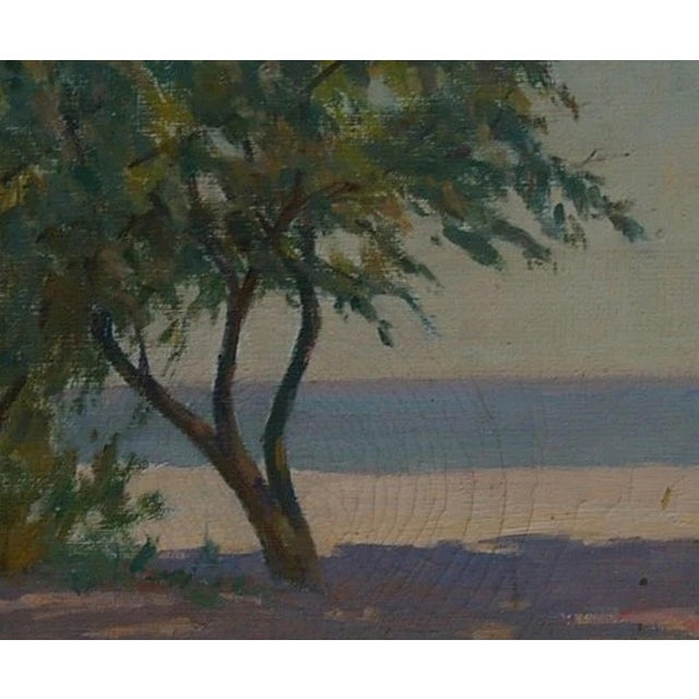 Vintage Ukrainian Impressionist Painting: Sunny Seaside Landscape, 1982 50-60 For Sale - Image 4 of 6