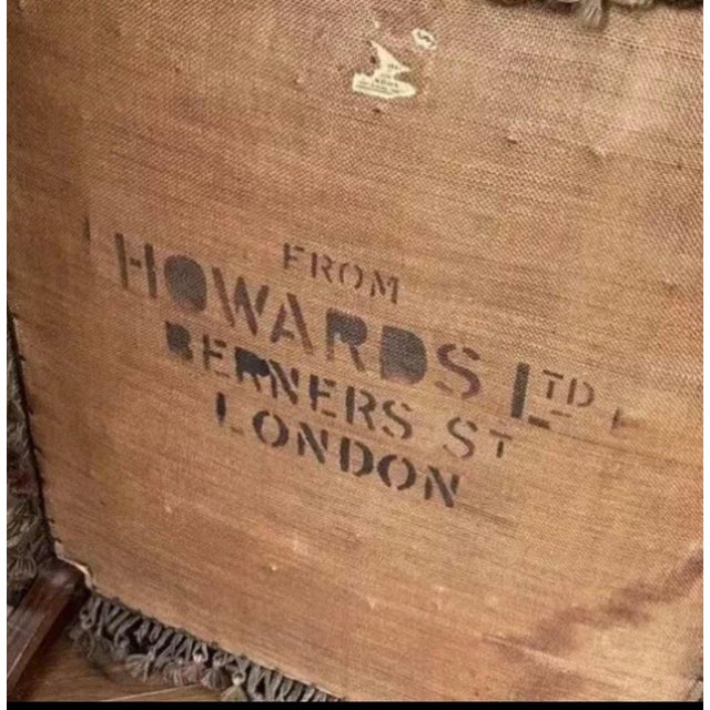 Textile Antique Lounge Chair from Howard & Sons LTD , 1905 For Sale - Image 7 of 12