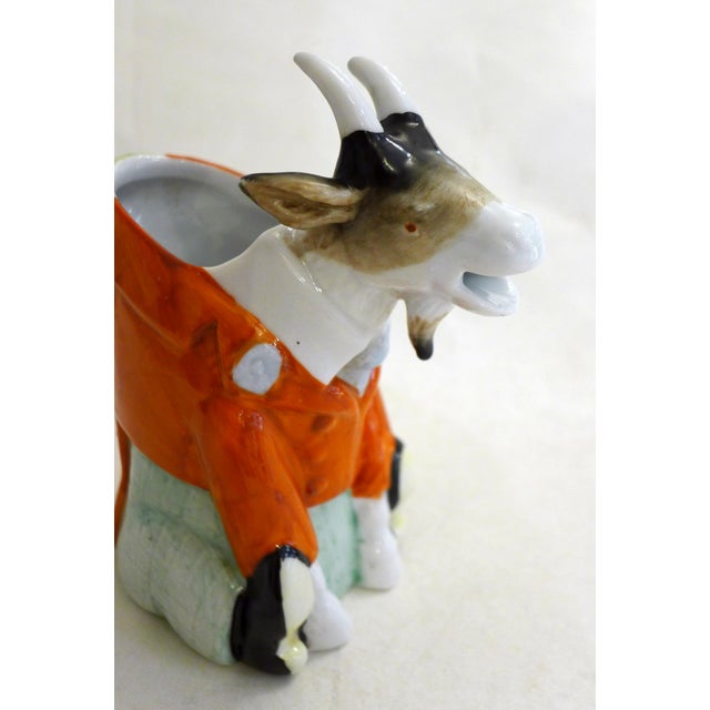 Ceramic Small Zoomorphic Goat Pitcher in Porcelain from Schafer & Vater, Germany, 1920s For Sale - Image 7 of 13