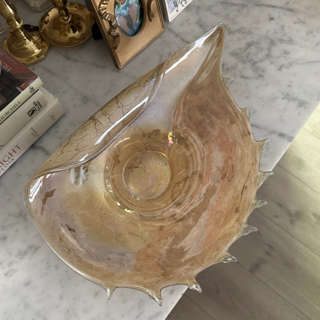 Absolutely, beautiful, thick hand blown glass, sculpture, unmarked, gorgeous, coloring, and pattern