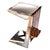 Art Deco "Melagrana" Bar Stool With Burl Walnut, Stainless Steel and Bronze For Sale - Image 3 of 7