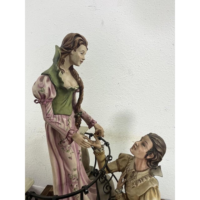 Large Mid-Century Porcelain Romeo and Juliet from Capodimonte, 1960s For Sale - Image 14 of 15
