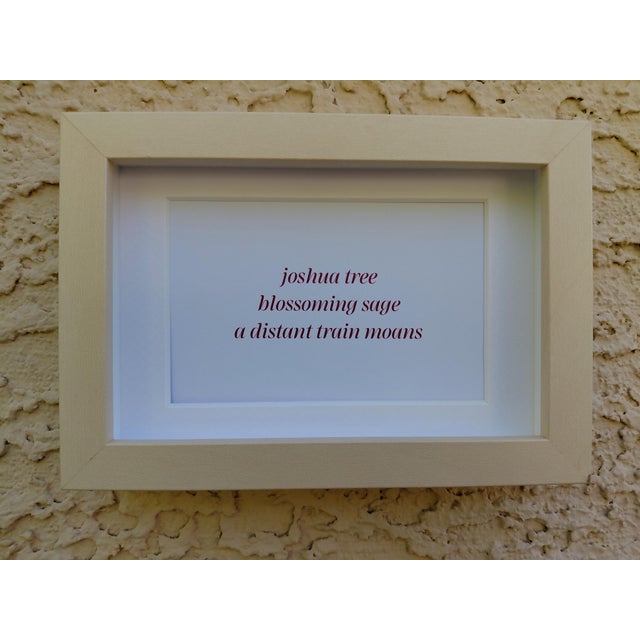 Contemporary Contemporary Fiber Art Joshua Tree Desert Landscape Set With Haiku by Paula Darnell For Sale - Image 3 of 10
