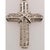 Modern 14 Karat White Gold and Diamond Cross Pendant 1.00 Total Diamond Weight For Sale - Image 3 of 6