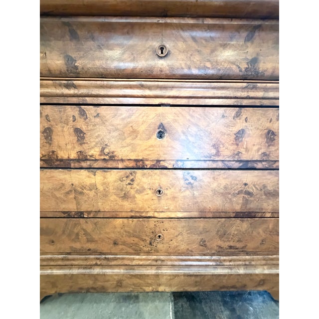 Mid 19th Century French Louis Philippe Walnut Marble Top Dresser For Sale In Phoenix - Image 6 of 10