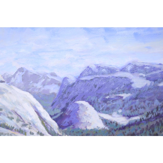 Mountain Lake - Plein Aire Landscape Acrylic on Board For Sale In Monterey, CA - Image 6 of 10