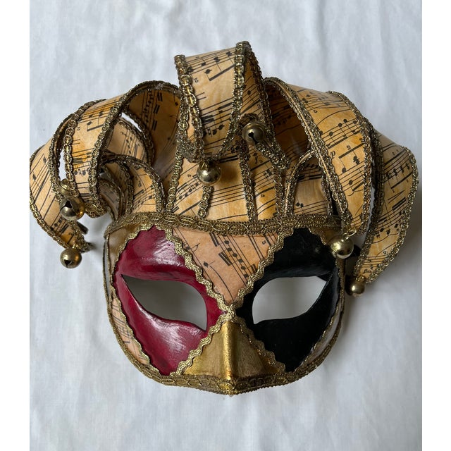 Collection of 8 Vintage Carnival Masks, Handmade in Venice For Sale - Image 4 of 18