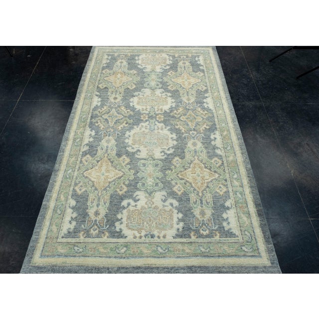 Turkish Oushak Rug 3'10" x 6'6" #17330 Explore a curated collection of hallway runners, wool rugs, and handmade...