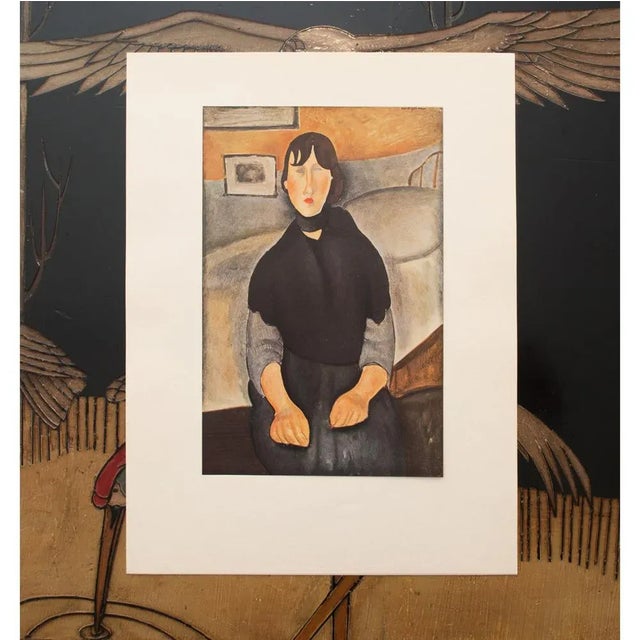 1947 After Amedeo Modigliani, First Edition Offset Lithograph "Daughter of the People" For Sale In Dallas - Image 6 of 11
