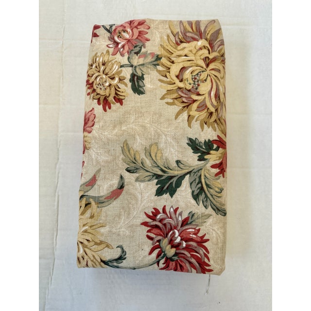 Beige 1970s Mid-Century Modern Custom Drapery With Valance- 11 Piecrs For Sale - Image 8 of 11