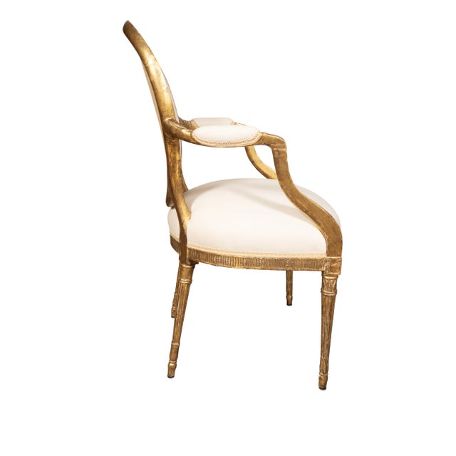 George III Giltwood Armchairs For Sale - Image 4 of 11