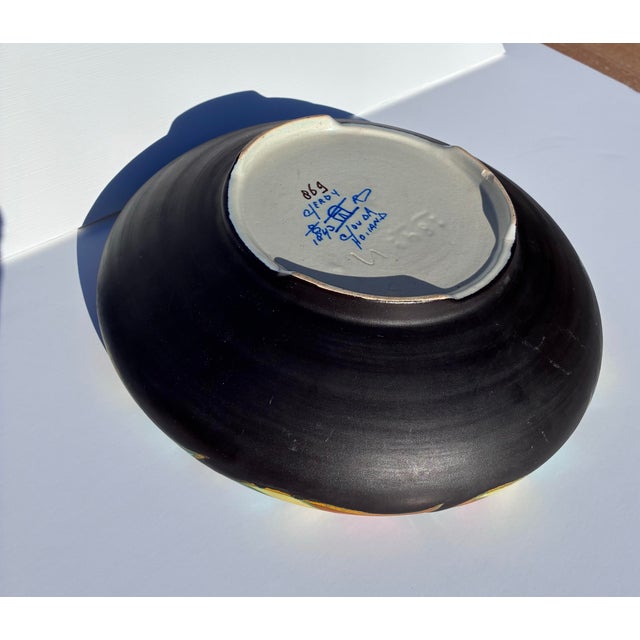 Ceramic Antique "Jugendstil" Gouda Ceramic Bowl Netherlands For Sale - Image 7 of 11