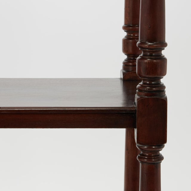 Wood Antique British Colonial Three Tiered Stand or Etagere For Sale - Image 7 of 10