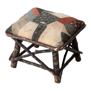 Antique Adirondack Twig Stool