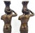 Large Grand Tour Style Bronze Male Caryatid Column Candlesticks - a Pair For Sale - Image 4 of 12