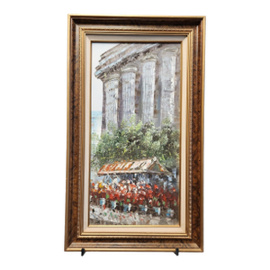 1960s After Caroline Burnett Impasto Parisian Landscape Painting