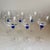 Blue Vintage Wine Glasses With Cobalt Blue Beehive Stem Detail – Set of 6 For Sale - Image 8 of 11