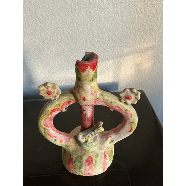 A Wonderful Pair for Collectors of Mexican Ceramics, Devotional Arts, and Handmade Folk Traditions For Sale - Image 4 of 10