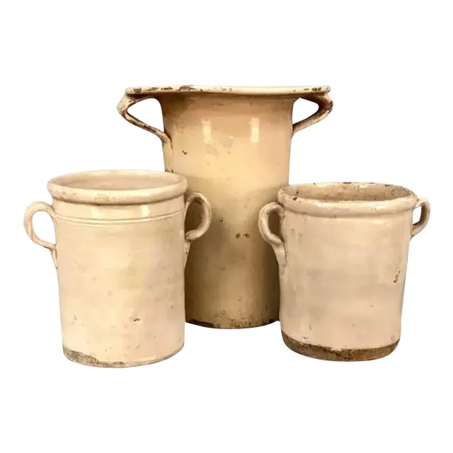 Set of Three Italian Chiminea Pots For Sale