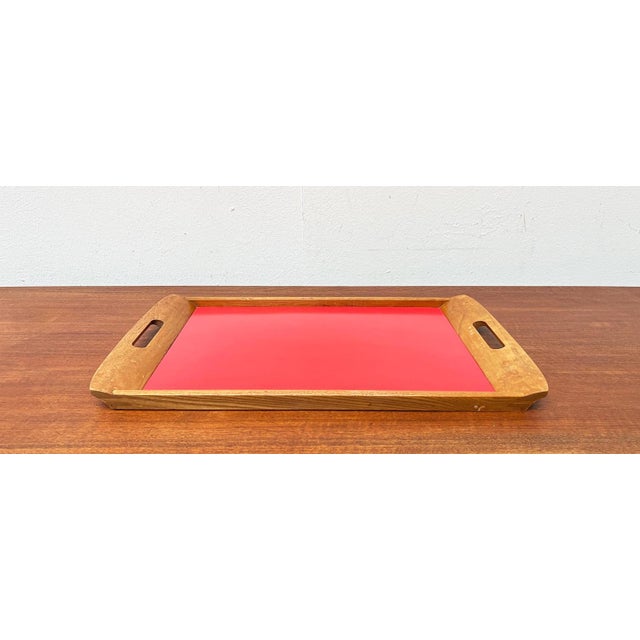 Mid-Century Wooden Tray, 1960s, in Very Good conditions. Designed 1960 to 1969
