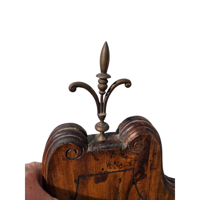 1970s Ethan Allan Rare Rustic Italian Regency Wall Sconce Planter Shelf Pine Brass For Sale - Image 11 of 15