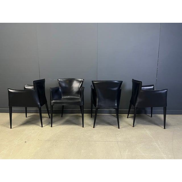Vela Dining Chairs by Carlo Bartoli for Matteo Grassi, 1980s, Set of 4 For Sale - Image 6 of 11