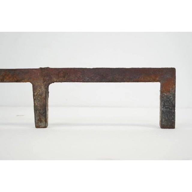 Brass Pair of Vintage Federal Brass Andirons For Sale - Image 8 of 12