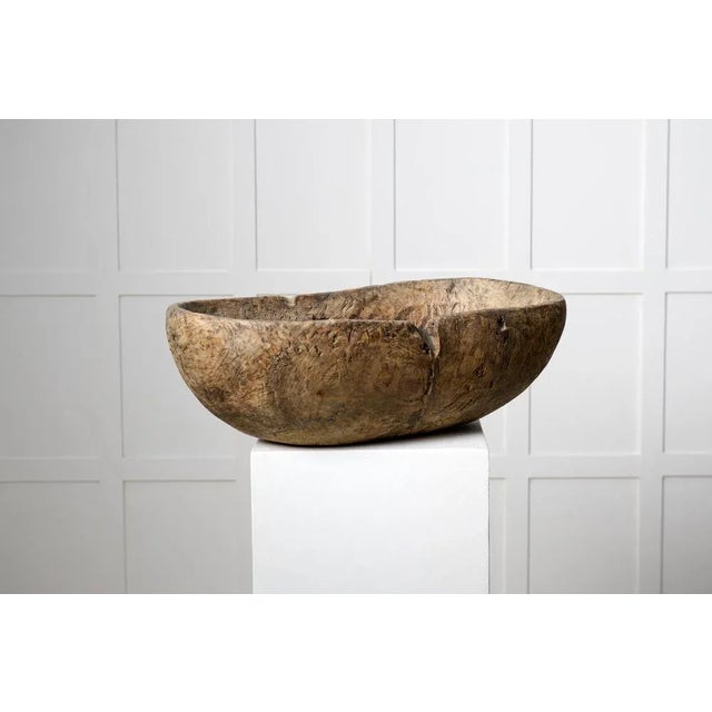 Antique Swedish Handmade Birch Root Bowl, 18th Century For Sale - Image 4 of 8