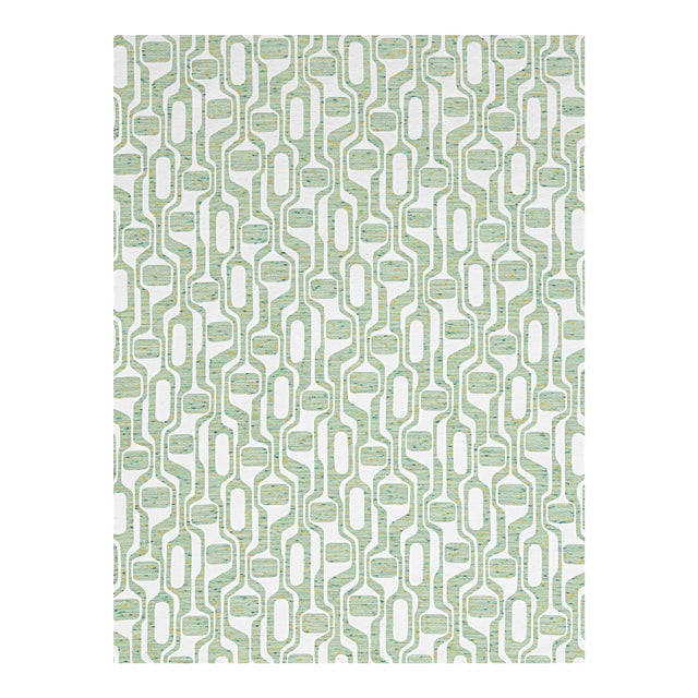 The House of Scalamandré Telly Fabric, Leaf Green For Sale
