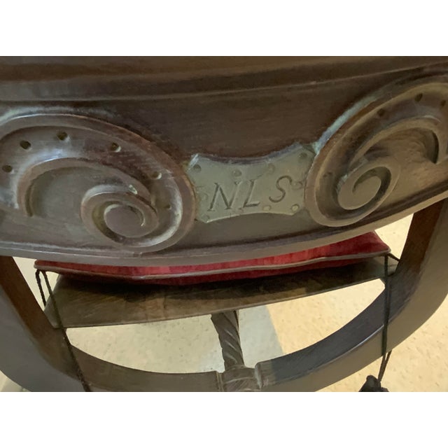 20th Century Pair Savonarola Chairs For Sale - Image 10 of 13