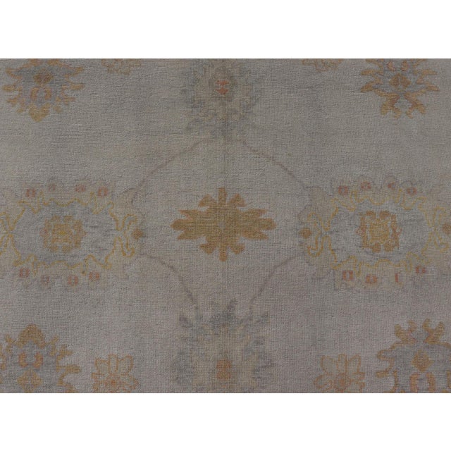 Turkish Oushak Rug in Neutrals by Keivan Woven Arts 10'6 X 14' For Sale - Image 10 of 15