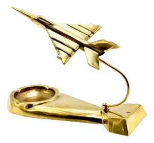 Mig 21 Desk Plane Model in Brass, 1950s