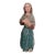 Antique Polychrome Carved Wood Kneeling Female Santo Figure, 17” For Sale