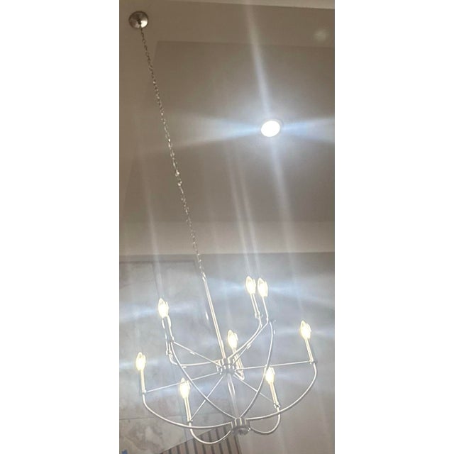 Silver Candle-Style Chandelier – Brand New, Never Used For Sale - Image 4 of 4
