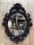 Beautiful oval carved mirror with dragon head motifs. Very good condition.