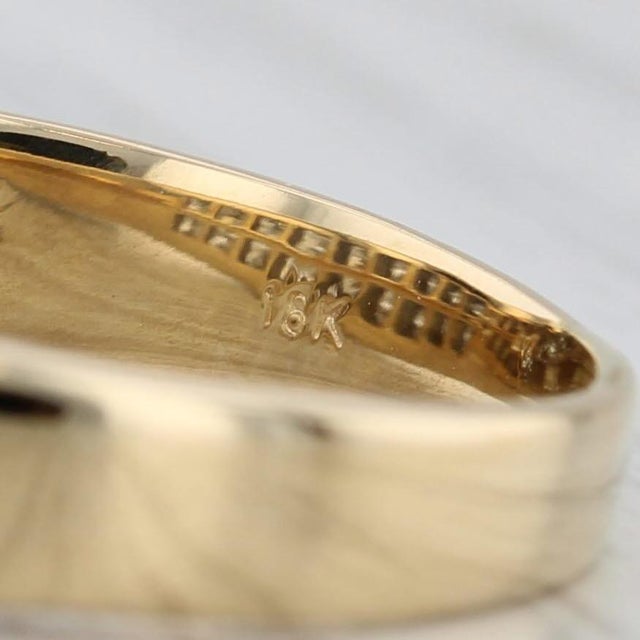 2010s 0.59ctw Diamond Ring 18k Yellow Gold Size 8.5 Wedding Band For Sale - Image 5 of 7