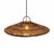 Modern Coffee Stain Wicker Discus Pendant Light Small For Sale - Image 4 of 7