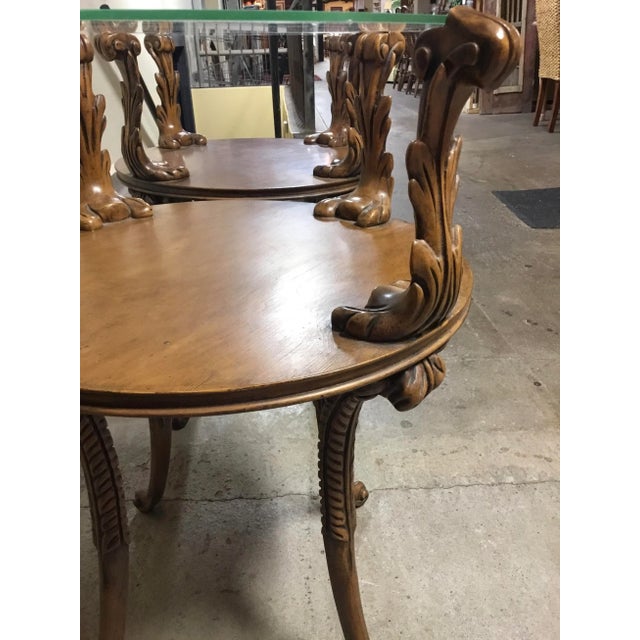 1930s Adams Always Fine Furniture Mahogany Pair of Plume End Tables For Sale In Louisville - Image 6 of 8