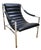 1970s Mid Century Italian Chrome Lounge Sling Chair Tuck Roll Living Room Arm Vintage For Sale - Image 18 of 18