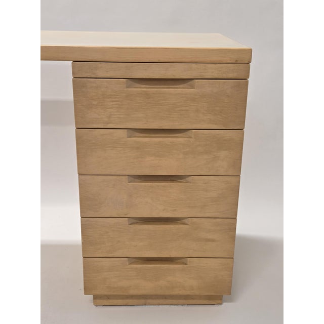 Artek writing table with drawers, birch with cream linoleum. The desk is from around the 1960s and in good used condition....