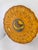 A striking hand-painted majolica plate that features a traditional stylized owl design crafted in the world-renowned...