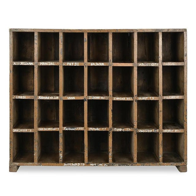 Workshop Furniture in Wood with 28 Compartments For Sale - Image 5 of 5