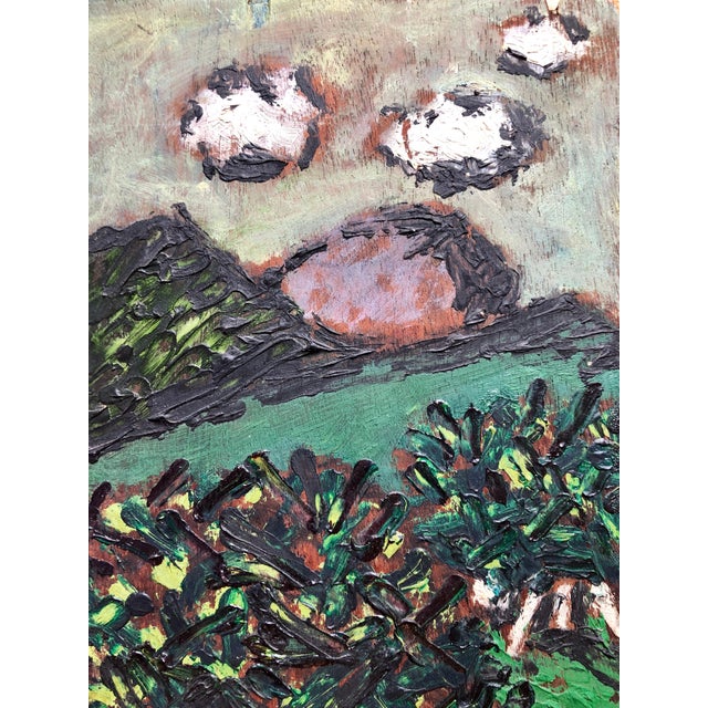 Ben-Zion Weinman, American Modernist Oil Painting Gestural Landscape WPA Artist Group of 10 For Sale - Image 4 of 4